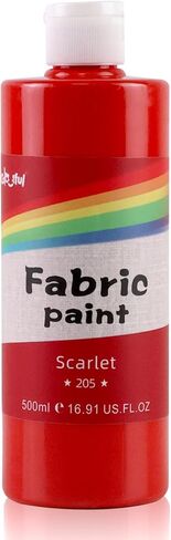 Colorful Permanent Fabric Paint for Furniture, 4 oz (120 ml) Fabric Paint for Clothes, Soft Rich Pigment Non-Toxic Textile Paint for Fabric DIY Crafts T-shirts Shoes Jeans DIY for Adult in Kuwait