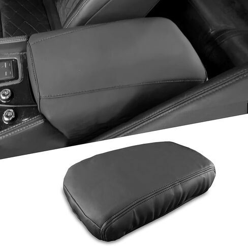 Center Console Cover for Nissan Frontier - Anti-Scratch Armrest Box Lid Pad Middle Console Cover for Nissan Frontier SV Pro 4X 2022 2023 2024 2025 2026 Interior Accessories (Orange Stitches) in Saudi Arabia