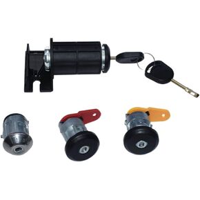 Complete Lock Set Ignition Switch Left Door Lock Right Door Lock Trunk Lock Compatible with Ka Fiesta Courier Escort 3N21-F22050-BB in Kuwait