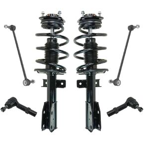 6pc Front Strut Spring Assemblies Sway Bar Links Tie Rods Kit for Buick for Chevy for GMC for Saturn for Outlook 07-10 Truck Sealed in Kuwait