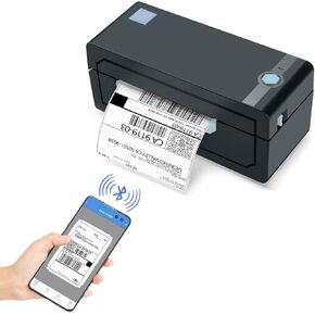 JADENS Bluetooth Thermal Shipping Label Printer – Wireless 4x6 Shipping Label Printer, Compatible with Android, iPhone, Windows & Mac, Widely Used for, Amazon, Shopify, Etsy, USPS(Blue) in Saudi Arabia