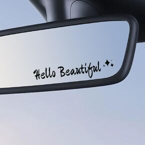 10 قطع من ملصقات السيارات، ملصقات سيارات I Love You Drive Safe Mirror ملصق الثقة في الله مرآة الرؤية الخلفية لنافذة السيارة من الفينيل مجموعة ملصقات مرآة الرؤية الخلفية للمكياج بنمط مختلف تناسب معظم المركبات in Kuwait