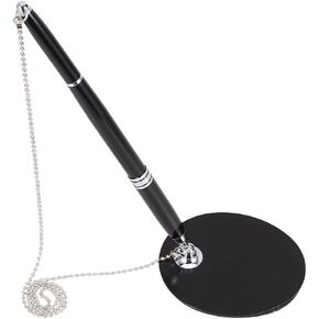 VILLCASE Counter Stand Pen with Holder Black Ink Secure Desktop Writing Tool for Bank Office Reception Desk Use in Kuwait