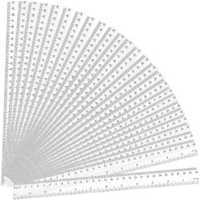 32 Pack Clear Plastic Ruler 12 Inch, Rulers Bulk for Classroom, Transparent Ruler with Centimeters and Inches, Kids Metric Ruler for School, Ideal Back to School Office Home Supplies in Saudi Arabia