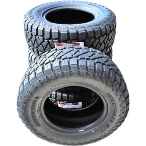 مجموعة من 4 (أربعة) إطارات Landspider Wildtraxx R/T All-Terrain Mud للطرق الوعرة للشاحنات الخفيفة - LT285/70R17 285/70/17 285/70-17 121/118S نطاق التحميل E LRE 10 طبقات BSW جدار جانبي أسود in Kuwait