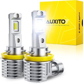 مصابيح الضباب AUXITO H11 H16 H8 LED 6500K أبيض 1200% سطوع 40,000LM حجم صغير H11 مصابيح ضباب LED أو ترقية DRL، غير قطبية، تشغيل وتوصيل (حزمة من 2) in Kuwait