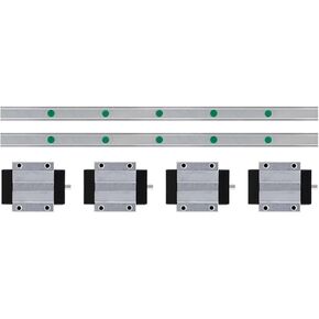 HGR20 HGR15 HGR25 مربع دليل خطي السكك الحديدية 2 قطعة + 4 قطعة HGW20CC Flang عربة كتلة الشريحة (200 مللي متر) in Kuwait