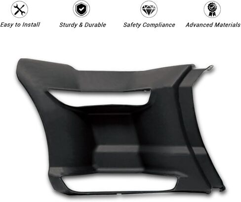 Rear Fairing Panel Compatible with Kenworth T680 2013-2022 OE Replacement Passenger Side Right Rear Step Fairing Panel-Black in Kuwait