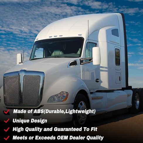 لوحة هدية Sterlix متوافقة مع Kenworth T680 2013-2021 OE استبدال الجانب الأيمن للخطوة - أسود (الجانب الأيمن للراكب - بدون فتحة، 69.29 بوصة) in Kuwait