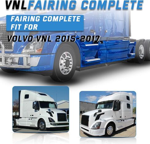 VNL Fairing Step Panel Right Side Compatible with 1997-2014;2015-2017 Volvo VNL Semi-Trucks (29" Fairing Skirt Side Panel, Right) in Kuwait