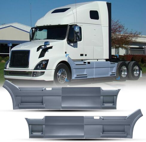 VNL Fairing Step Panel Right Side Compatible with 1997-2014;2015-2017 Volvo VNL Semi-Trucks (25" Fairing Skirt Side Panel, Right) in Kuwait
