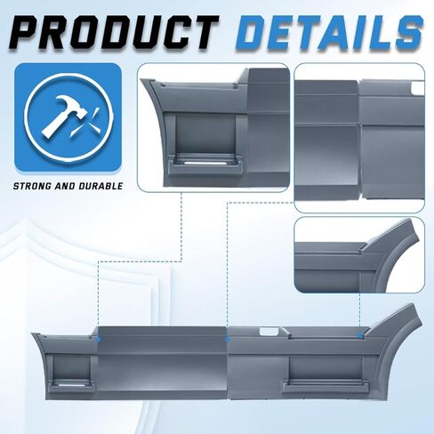 VNL Fairing Step Panel Right Side Compatible with 1997-2014;2015-2017 Volvo VNL Semi-Trucks (25" Fairing Skirt Side Panel, Right) in Kuwait