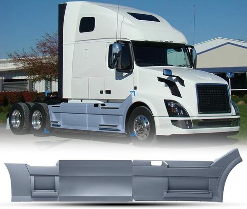 VNL Fairing Step Panel Right Side Compatible with 1997-2014;2015-2017 Volvo VNL Semi-Trucks (37" Fairing Skirt Side Panel, Right) in Kuwait