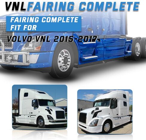 VNL Fairing Step Panel Right Side Compatible with 1997-2014;2015-2017 Volvo VNL Semi-Trucks (37" Fairing Skirt Side Panel, Right) in Kuwait