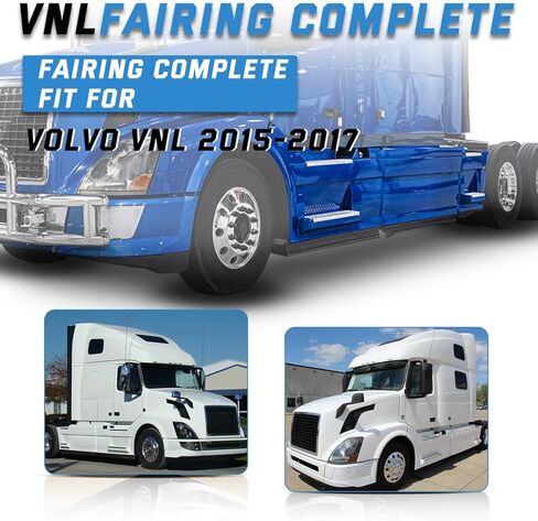 لوحة خطوة VNL Fairing جانب السائق الأيسر متوافقة مع 1997-2014؛2015-2017 فولفو VNL نصف الشاحنات (لوحة جانبية للتنورة الانسيابية 33 بوصة، يسار) in Kuwait