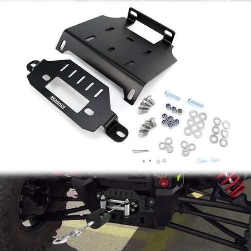Winch Mounting Plate Kit Fit for Polaris General 1000 2016-2019, RZR 1000 900 2014-2019, RZR XP Turbo 2016-2018 in Kuwait