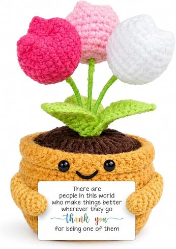 Velyra Sunflower Crochet Doll, Thank You for Being Such an Important Piece of My Life, Desk Decor, Mother's Day Birthday Christmas Thank You Gifts for Mom in Law Stepmom, Grandma, Women in Saudi Arabia