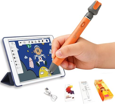 أقلام اختيار الألوان لرسم الأطفال، ألوان 16 مليون لون في 1 أقلام ملونة لأجهزة iPad/iPhone/الأجهزة اللوحية مع تطبيقات ألعاب تعليمية تعليمية للتلوين والرسم والفن والهدايا للفتيات والأولاد الذين تتراوح أعمارهم بين 3-12 عامًا in Kuwait