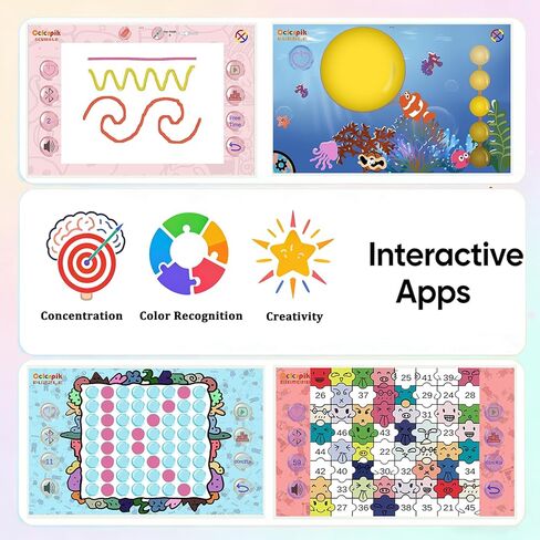 أقلام اختيار الألوان لرسم الأطفال، ألوان 16 مليون لون في 1 أقلام ملونة لأجهزة iPad/iPhone/الأجهزة اللوحية مع تطبيقات ألعاب تعليمية تعليمية للتلوين والرسم والفن والهدايا للفتيات والأولاد الذين تتراوح أعمارهم بين 3-12 عامًا in Kuwait