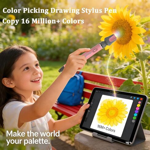 Color Copy Colored Stylus Pens for Kids Drawing, COLORPIK 16M Colors in 1 Pencils for iPad/iPhone/Tablets with Learning Education Game Apps for Coloring, Painting, Art, Gifts for Girls Boys Ages 3-12 in Kuwait
