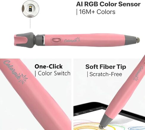 Color Copy Colored Stylus Pens for Kids Drawing, COLORPIK 16M Colors in 1 Pencils for iPad/iPhone/Tablets with Learning Education Game Apps for Coloring, Painting, Art, Gifts for Girls Boys Ages 3-12 in Kuwait