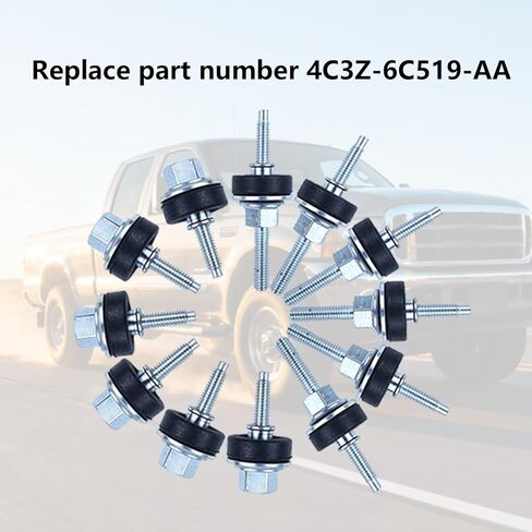 4C3Z-6C519-AA Valve Cover Bolt for Ford 6.0 Powerstroke Diesel F250 F350 E350 E450 2003-2010,Valve Cover Bolt Complete Set one Side Long and Short in Kuwait