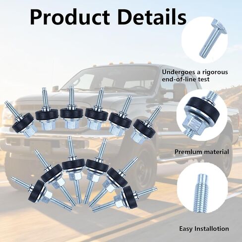 4C3Z-6C519-AA Valve Cover Bolt for Ford 6.0 Powerstroke Diesel F250 F350 E350 E450 2003-2010,Valve Cover Bolt Complete Set one Side Long and Short in Kuwait