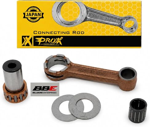 ProX Racing Parts 03.2002 مجموعة قضبان التوصيل لـ Yamaha GT1 80 (1973–1975)، MX80، GT80 وSno Scoot SV80 - مجموعة تجميع العمود المرفقي الكاملة in Kuwait