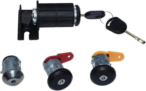 Complete Lock Set Ignition Switch Left Door Lock Right Door Lock Trunk Lock Compatible with Ka Fiesta Courier Escort 3N21-F22050-BB in Kuwait