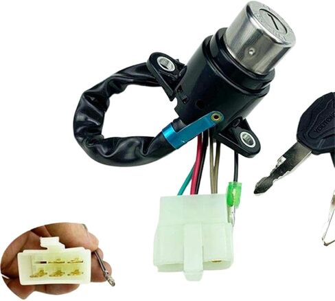 Motorcycle Ignition Switch Key Fuel Tank Cap Cover Steering Lock Set Compatible with Dayang CM125 CBT125 CBT 150 in Kuwait