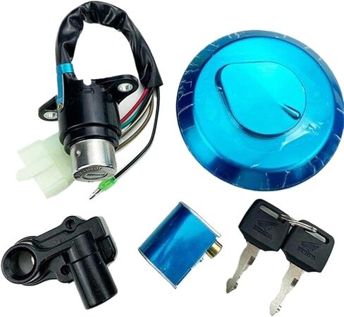 Motorcycle Ignition Switch Key Fuel Tank Cap Cover Steering Lock Set Compatible with Dayang CM125 CBT125 CBT 150 in Kuwait