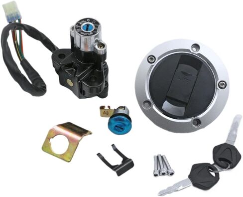 غطاء غطاء خزان الوقود ومجموعة قفل المقعد متوافقة مع موديلات GSX-R600 GSX-R750 GSX-R1000 2004-2015 (K6 K9 K11) in Kuwait