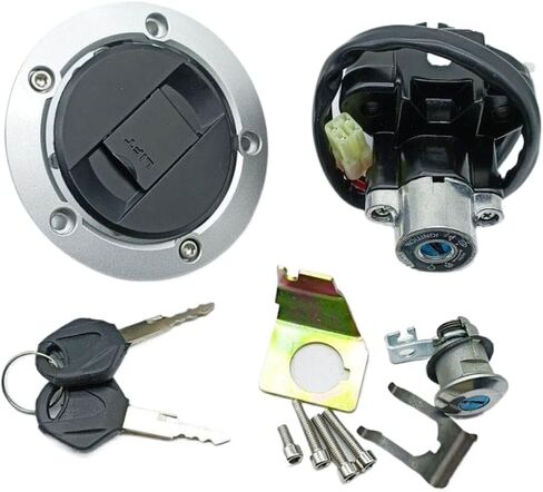 Ignition Switch Gas Cap Seat Lock Key Set 37000-16820 Compatible with GSXR1000 03-04 1000Z 03-04 SFV650 Gladius 09-15 in Kuwait
