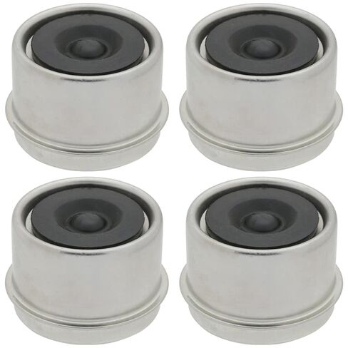 [4-Pack] Trailer Axle Wheel Hub and Bearing Dust Cap 2" Hub with Rubber Plug, Replacement for Boat Trailer, 3500 Trailer Axle in Kuwait