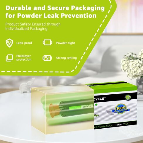greencycle 143A W1143AD Compatible Toner Cartridge Replacement for HP W1143A Black Reload Kit 143AD Toner Use for Laser Neverstop 1001nw Printer MFP 1200nw 1202w 1202nw 1201n Ink Cartridge (2Pack) in Kuwait