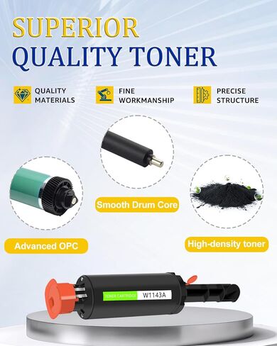 greencycle 143A W1143AD Compatible Toner Cartridge Replacement for HP W1143A Black Reload Kit 143AD Toner Use for Laser Neverstop 1001nw Printer MFP 1200nw 1202w 1202nw 1201n Ink Cartridge (2Pack) in Kuwait