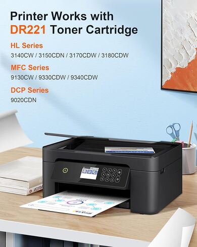 E-Z Ink Pro DR-221CL Drum Unit Set for DR221CL DR-221CL DR221 DR 221 CL for HL-3140CW HL-3170CDW MFC-9340CDW MFC-9130CW MFC-9330CW HL-3180CDW Printer (DR221 Drum Replacement, 4Pack) in Kuwait