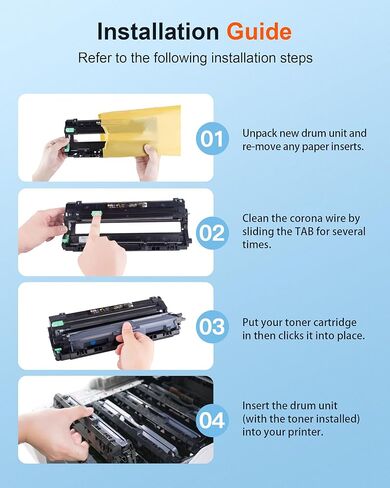 E-Z Ink Pro DR-221CL Drum Unit Set for DR221CL DR-221CL DR221 DR 221 CL for HL-3140CW HL-3170CDW MFC-9340CDW MFC-9130CW MFC-9330CW HL-3180CDW Printer (DR221 Drum Replacement, 4Pack) in Kuwait