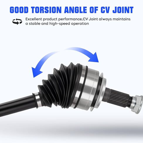Front Left&Right CV Axle Shaft Assembly Fit for Honda Civic L4 2.0L 2016 2017 2018 2019 2020 2021 (Only for Automatic CVT, FWD), Replace for NCV36146 NCV36147, 2 pcs CV Joint Shaft in Kuwait