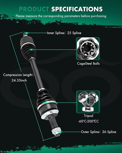 SCITOO Front CV Axle Shaft Assembly Fit For Honda Civic 1.8L 2006-2015 Left Driver Side 66-4232 FWD AT in Kuwait