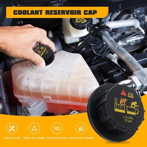 2025 Upgrade Radiator Pressuer Cap Replace RS-527 RS527 9C3Z-8101-B 9C3Z8101B for 2005-2007 Freestyle in Kuwait