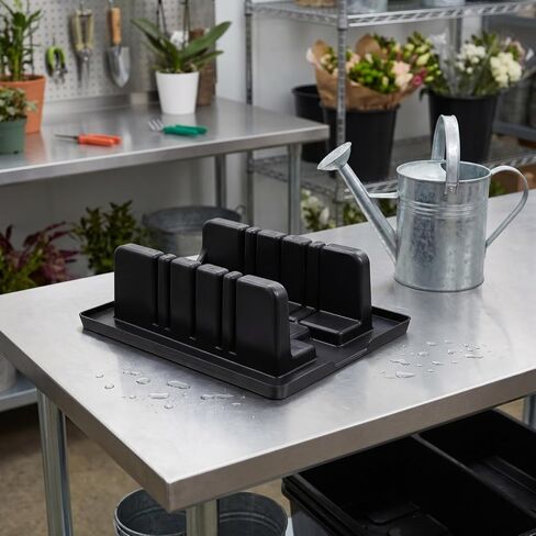 HOMSFOU Floral Foam Cutter Tool for Flower Arrangement, Multi Slot Foam Brick Cutter for Florists, Floral Arranging Supplies, Black, 1 Pack in Kuwait