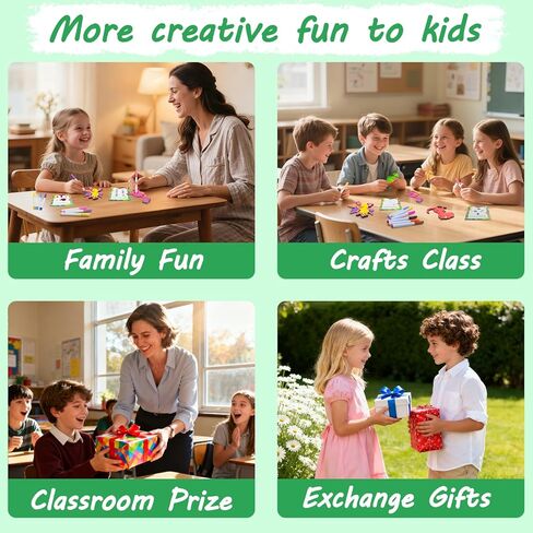 12 Pack Dinosaur Party Favors, Wooden Painting Kit Art and Crafts for Kids Dino Painting Toys Birthday Party Return Gifts Goodie Bag Filler Pinata Stuffer Classroom Prizes Wood Keychain Paintable Kit in Kuwait