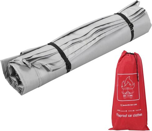 High Temperature Fabric Reusable Fiberglass Anti Fire Blanket Silicone Coated for EV Battery & Engine Fires in Kuwait