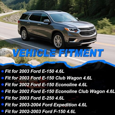 4.6 مجموعة حشية الرأس الكاملة مع مسامير رأس الاسطوانة مناسبة لـ 2002 Ford E-150 Econoline Club Wagon 4.6L V8 SOHC 16V HS9790PT-17 CS9790-4 ES72798 in Kuwait