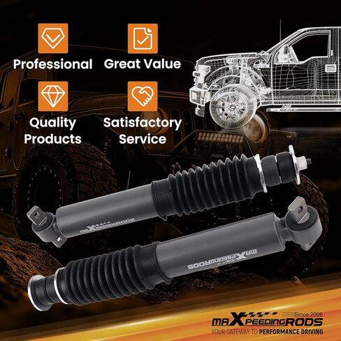 ممتصات صدمات أمامية maxpeedingrods 0-2 بوصة لسيارة دودج رام 1500 2WD 2009-2023، إصدار G1 in Kuwait
