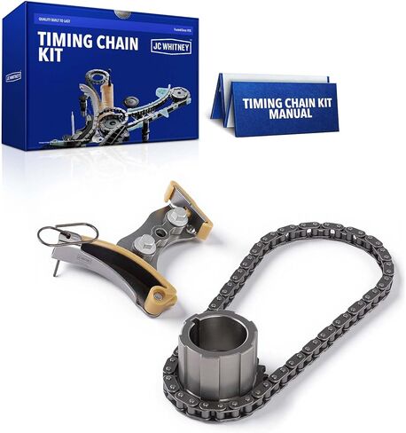 مجموعة سلسلة توقيت المحرك JC Whitney JFBAJCWTCK00049 مع شداد - تناسب OHV V8 4.8L 5.3L 6.0L 6.2L - متوافقة مع شيفروليه سيلفرادو 1500 08-13، تاهو 07-14، جي إم سي سييرا 1500 07-13 in Kuwait
