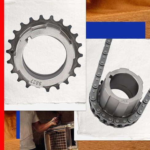 مجموعة سلسلة توقيت المحرك JC Whitney JFBAJCWTCK00049 مع شداد - تناسب OHV V8 4.8L 5.3L 6.0L 6.2L - متوافقة مع شيفروليه سيلفرادو 1500 08-13، تاهو 07-14، جي إم سي سييرا 1500 07-13 in Kuwait