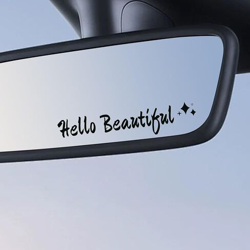 10 قطع من ملصقات السيارات، ملصقات سيارات I Love You Drive Safe Mirror ملصق الثقة في الله مرآة الرؤية الخلفية لنافذة السيارة من الفينيل مجموعة ملصقات مرآة الرؤية الخلفية للمكياج بنمط مختلف تناسب معظم المركبات in Kuwait
