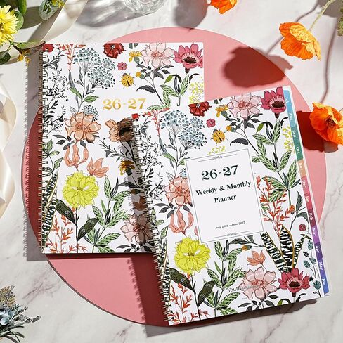2025 Planner – Weekly ＆ Monthly Planner 2025, Jan. 2025 – Dec. 2025, 8.5" x 11" with Colorful Tabs, Flexible Cover, Thick Paper, Twin-Wire Binding, Back Pocket, To-Do ＆ Notes in Saudi Arabia